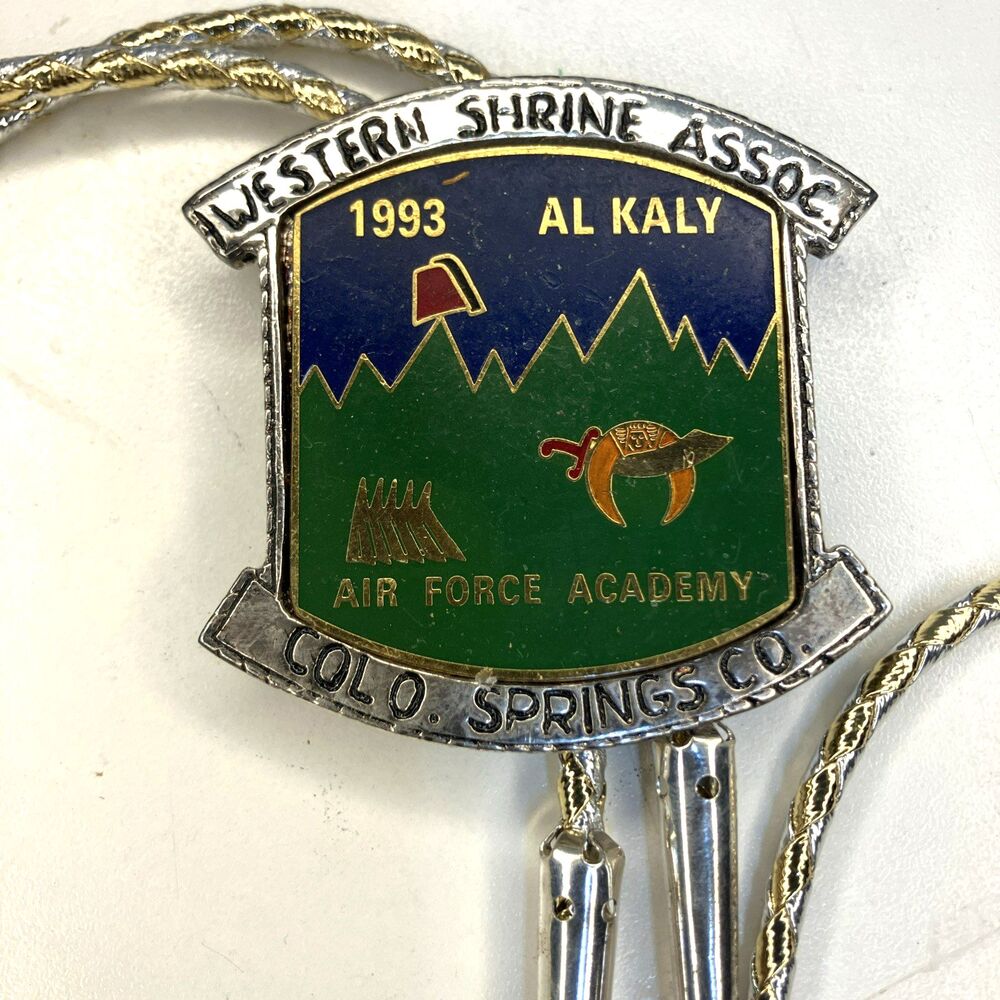 VTG 1993 Bolo Tie Al Kaly Are Force Academy Col Springs